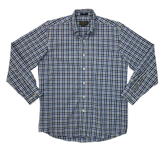Pendleton Bridgeport Shirt Mens M Medium Plaid Cotton Long Sleeve Button Down - Picture 1 of 10